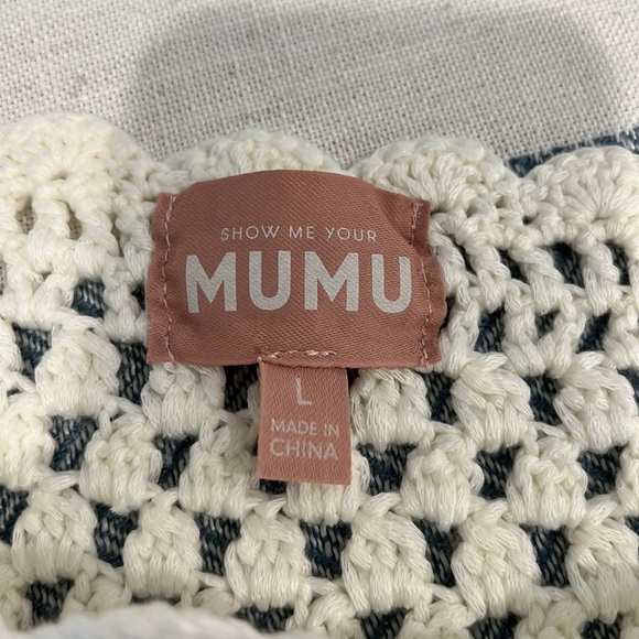 Mumu Knit Cover Up. Size L - Picture 5 of 6